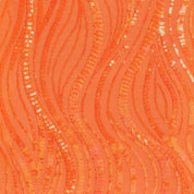 Modieuze en sexy oranje bodycon minirok met pailletten voor dames