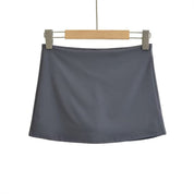 Slim Fit Stretch Retro Sport Rok Met Lage Taille Voor Dames