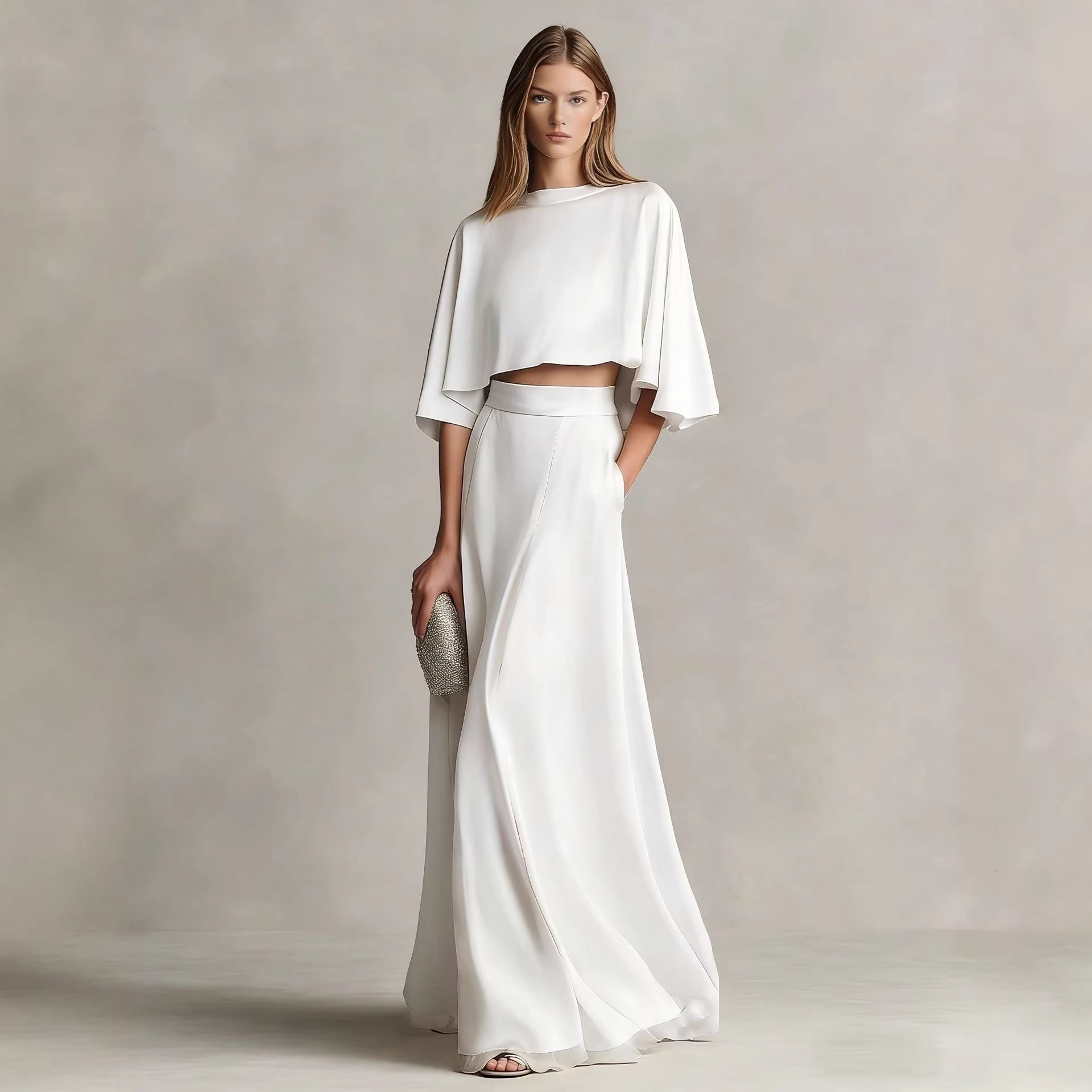 Minimalistische Satijnen Dames Set – Relaxed Fit & Elegante Flow