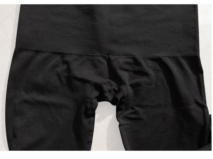 Strakke buik naadloze hoge taille basis lichaamsvormende cropped broek