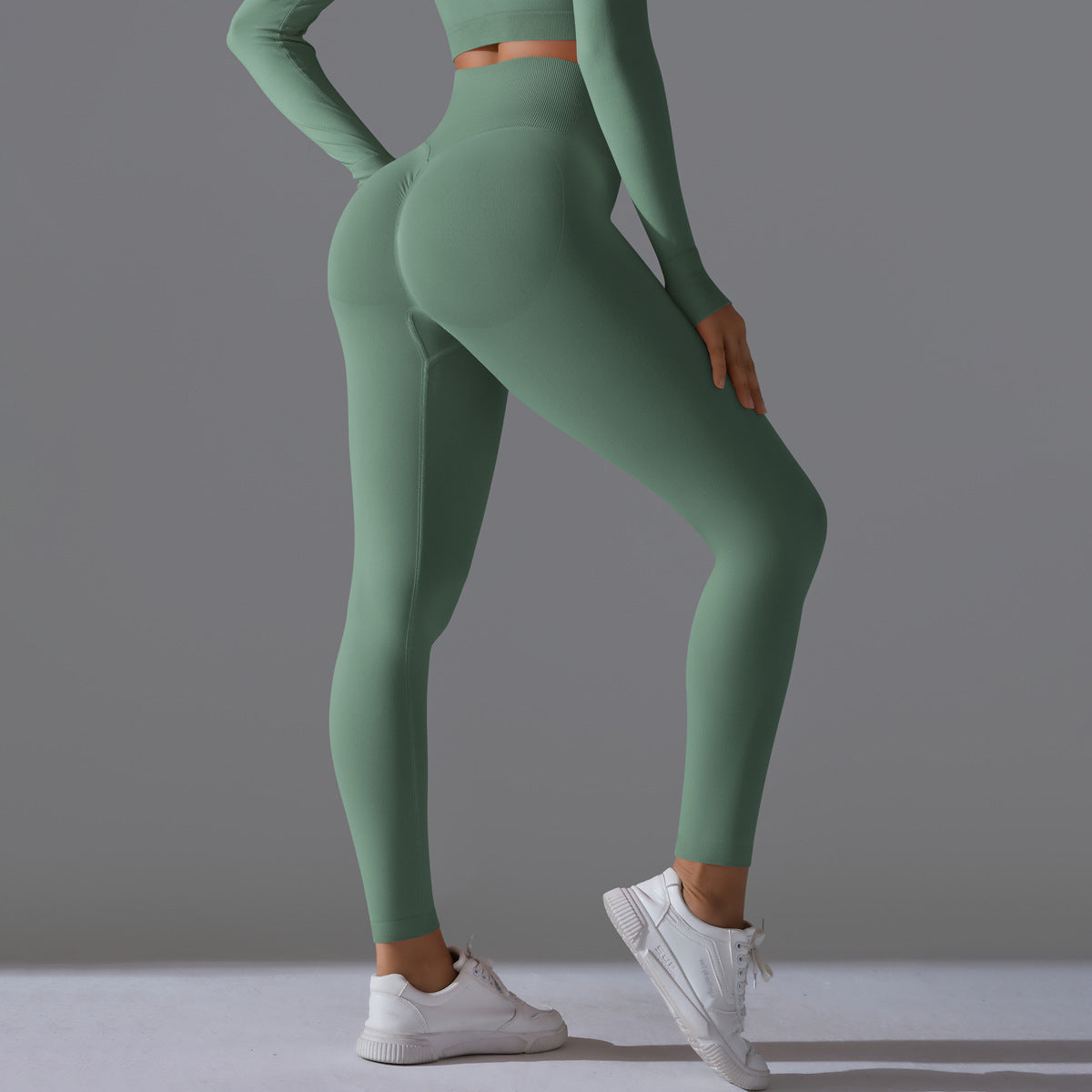 Naadloze hoge taille nude feel yogabroek vrouwelijke slanke fit fitnessbroek