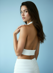 2-delige Halter Top & Mini Rok Set – Elegant & Verleidelijk