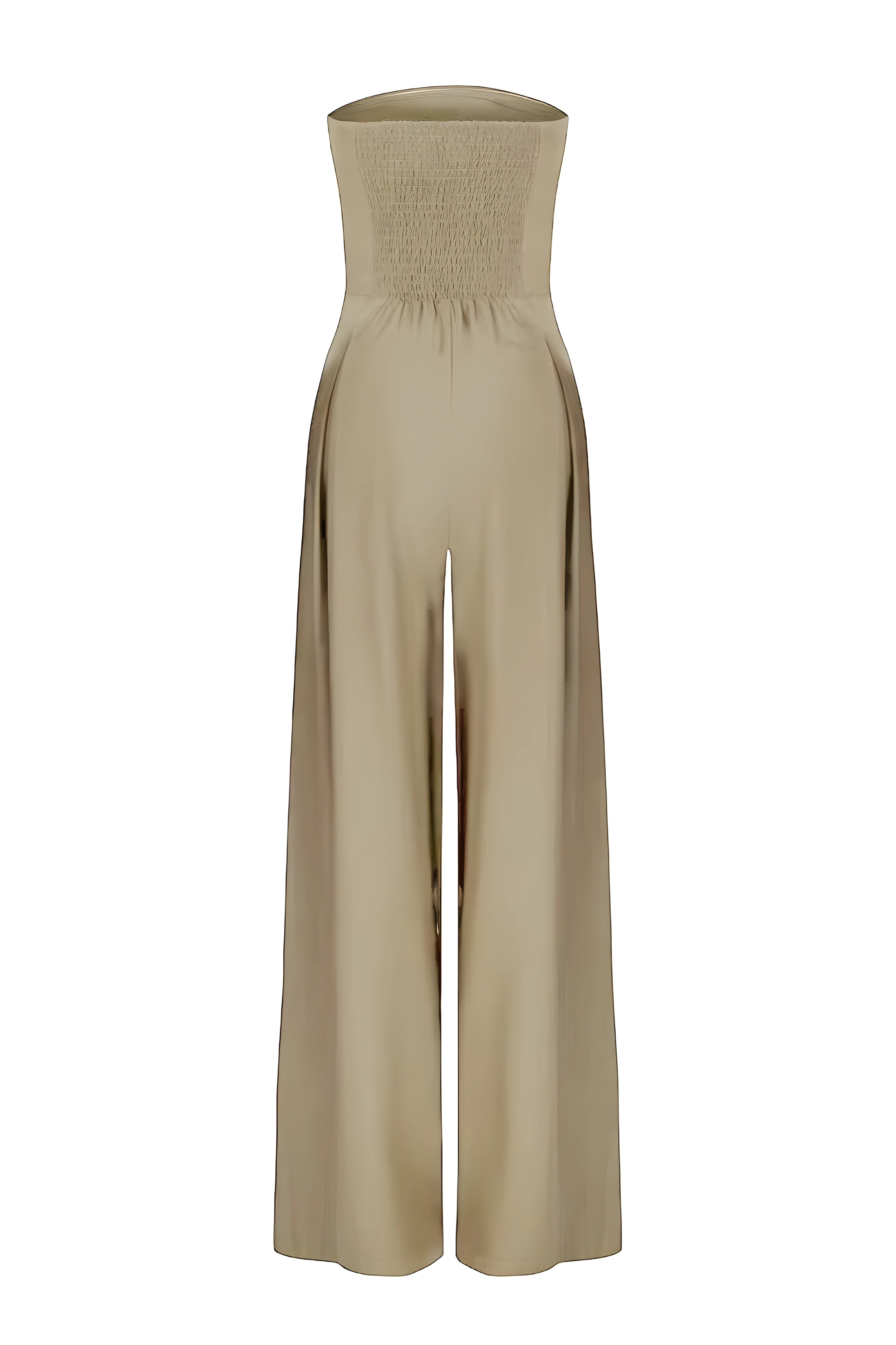 Elegante Strapless Jumpsuit met Korset Look