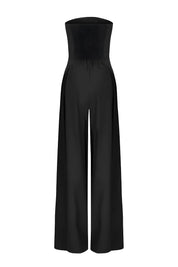 Elegante Strapless Jumpsuit met Korset Look