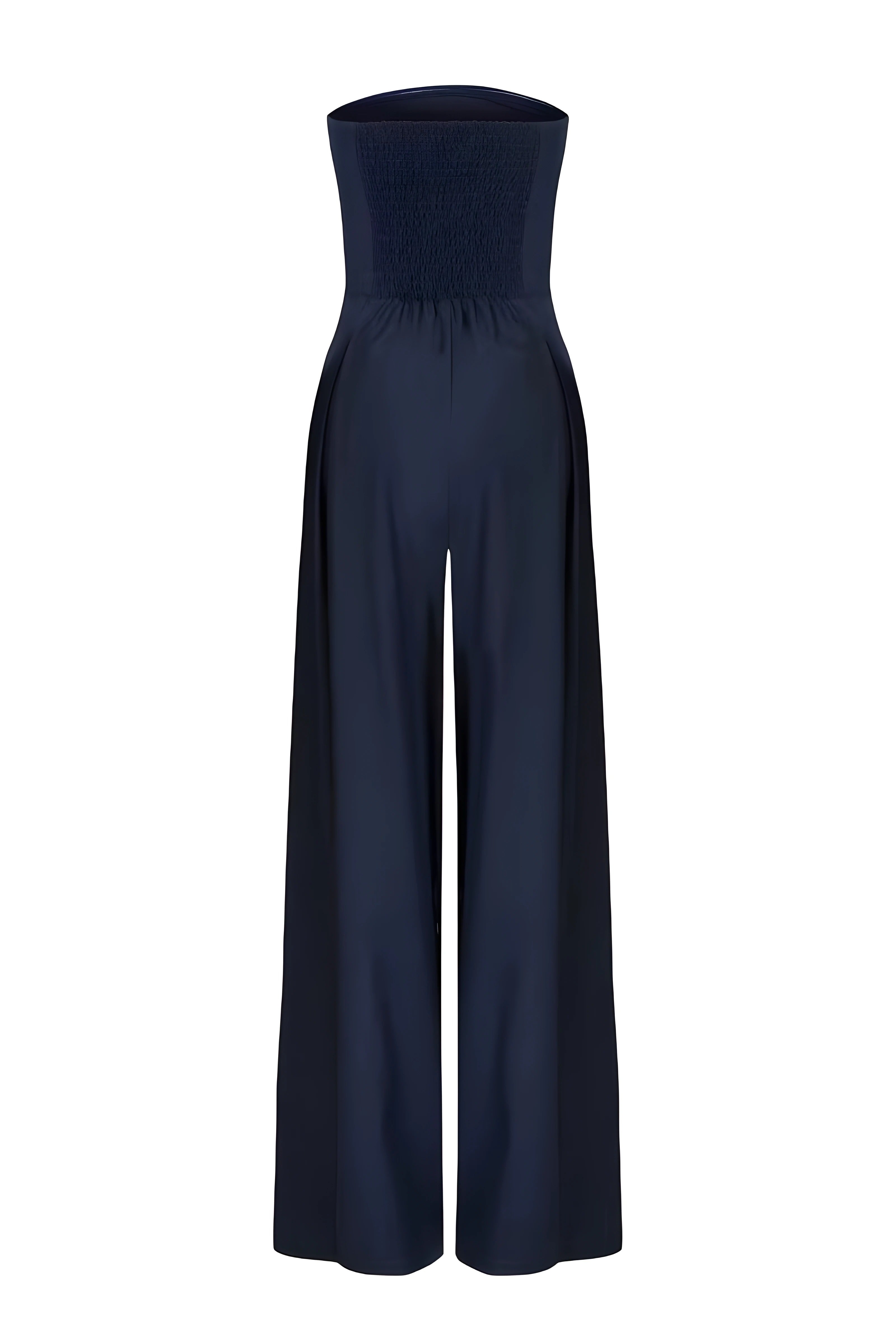 Elegante Strapless Jumpsuit met Korset Look