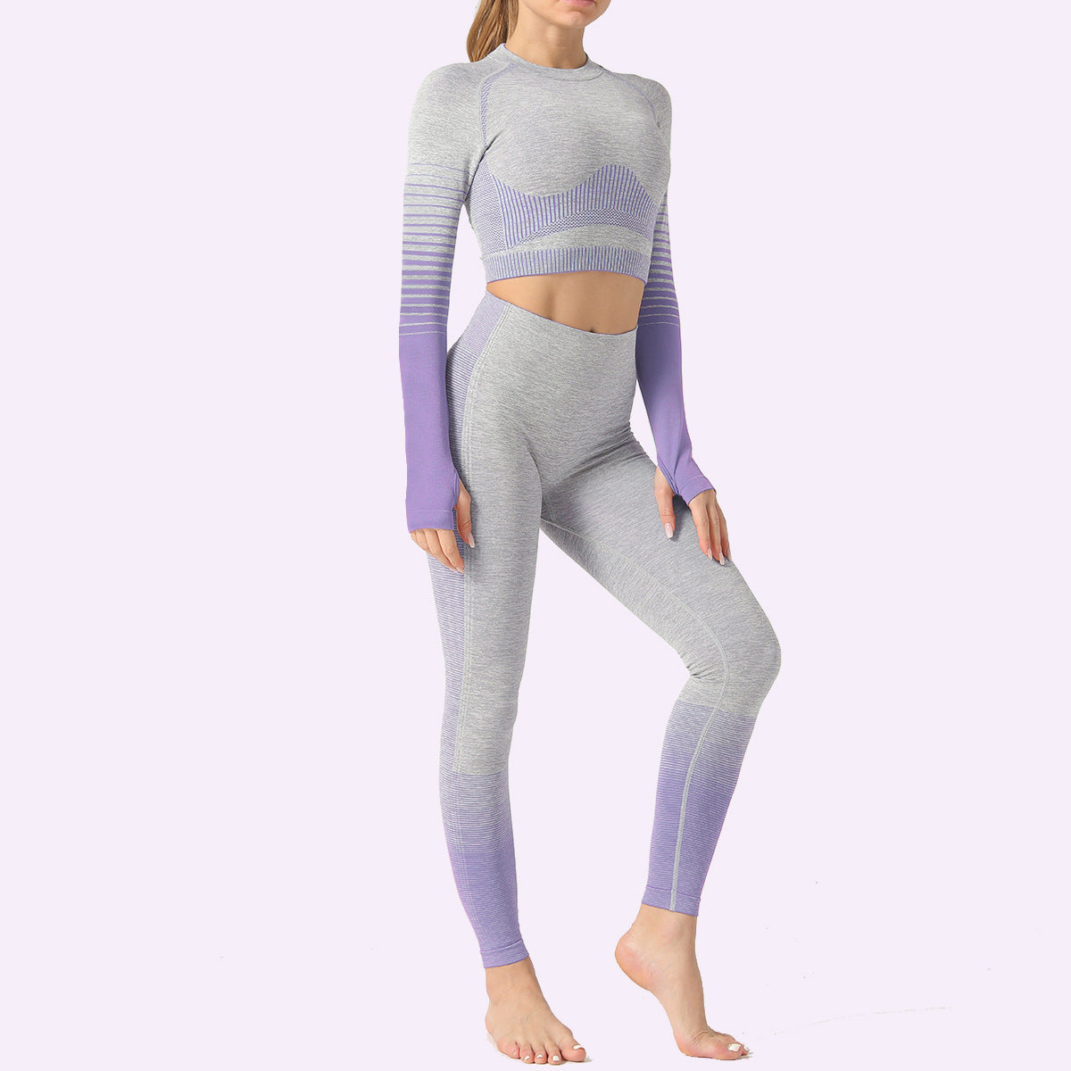 Dames Yoga Set Broek Leggings Naadloze Sportshirts