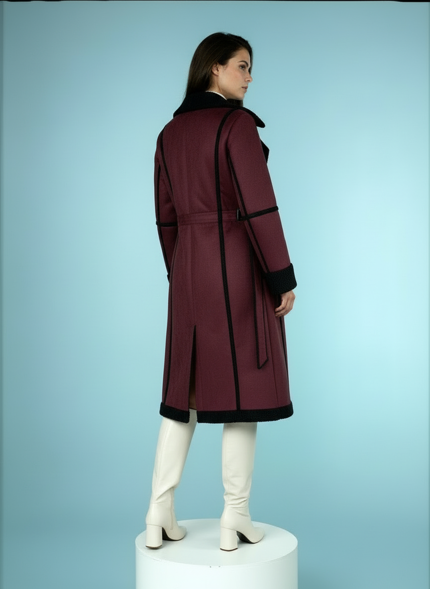 Lange Teddy-Fleece Mantel met Gevoerde Binnenkant – Warm & Stijlvol voor de Winter