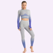 Dames Yoga Set Broek Leggings Naadloze Sportshirts
