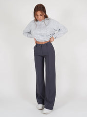 High-Waist Pantalon Met Rechte Pijpen