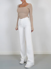High-Waist Pantalon Met Rechte Pijpen
