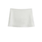 Slim Fit Stretch Retro Sport Rok Met Lage Taille Voor Dames