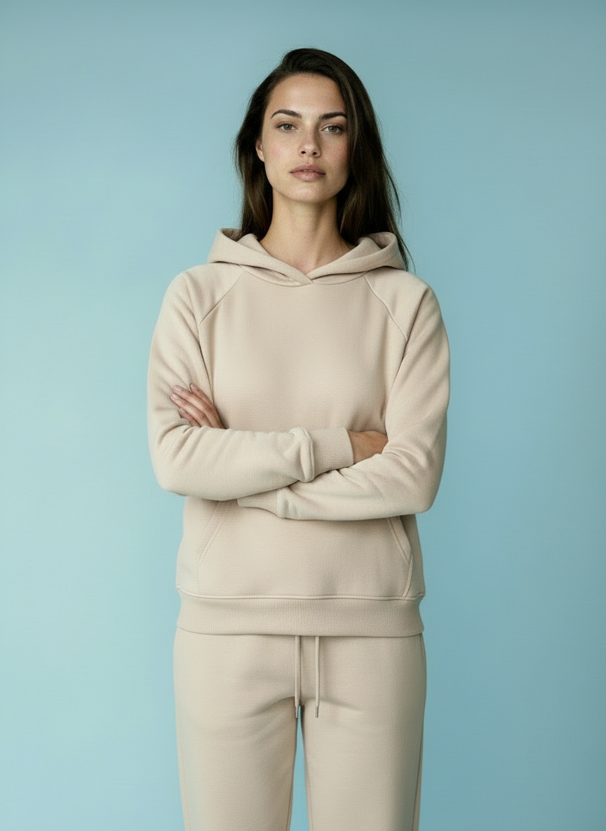 Cozy Hoodie & Jogger Set in Zachte Pasteltint