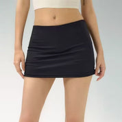 Slim Fit Stretch Retro Sport Rok Met Lage Taille Voor Dames