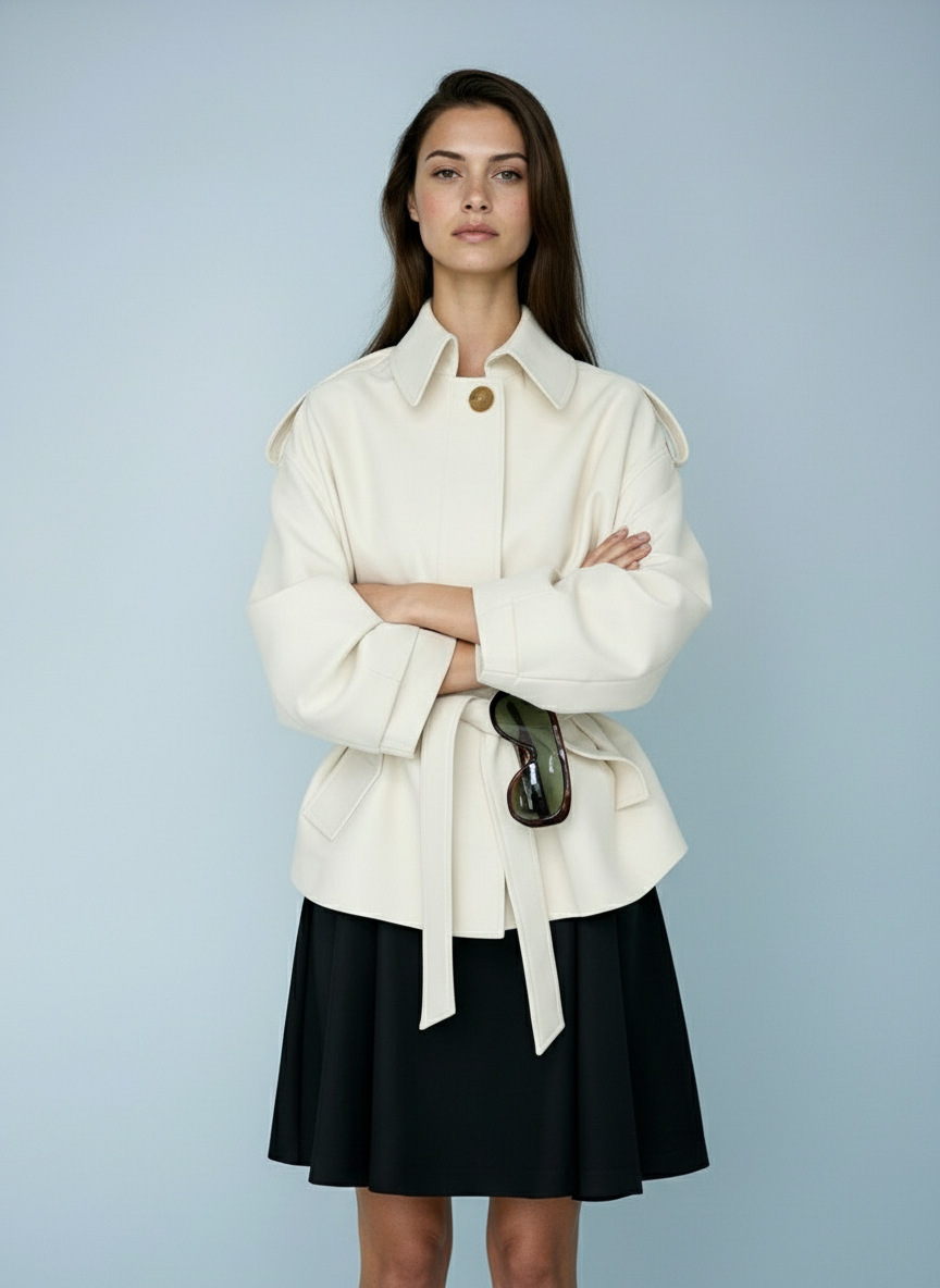 Trench jacket met ceintuur