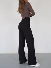 High-Waist Pantalon Met Rechte Pijpen