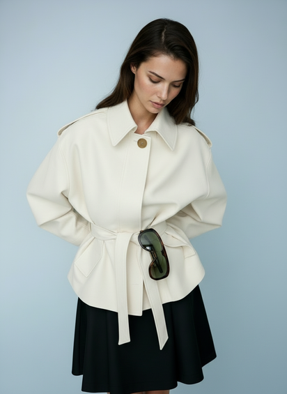 Trench jacket met ceintuur