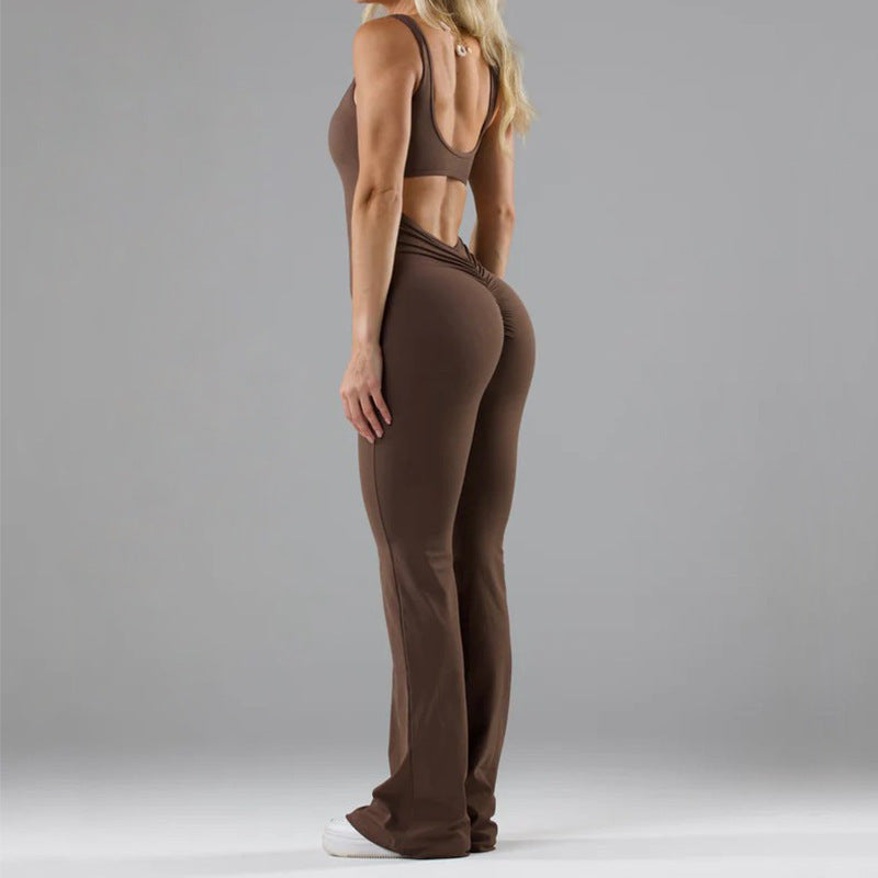 Strakke Yoga Bodysuit Casual Holle Naadloze Dameskleding