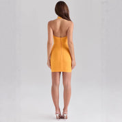 Dames Corset-Fit Backless Halter Bandage Jurk