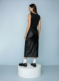 Chique lange pailletttenrok