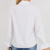 Relaxed-fit top met lange mouwen
