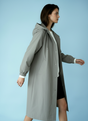 Dames Waterdichte Regen Trenchcoat met Capuchon – Tussenjas voor Lente en Herfst
