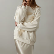 Stijlvolle en minimalistische hoodie met lange mouwen voor dames