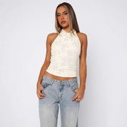 Chique sexy, nauwsluitende top zonder rug