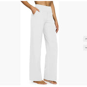 Gebreide High-Waist Broek met Zakken – Comfortabel & Tijdloos