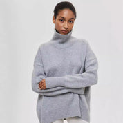 Winter Coltrui Ins Effen Kleur Pullover Met Lange Mouwen Top Dameskleding