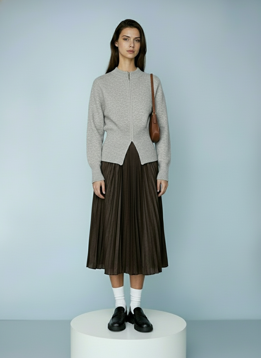 Zachte gebreide trui