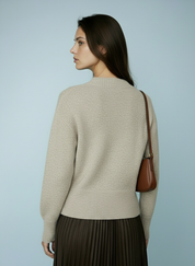 Zachte gebreide trui