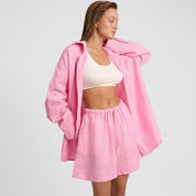 Stijlvolle minimalistische casual damesset met lange mouwen