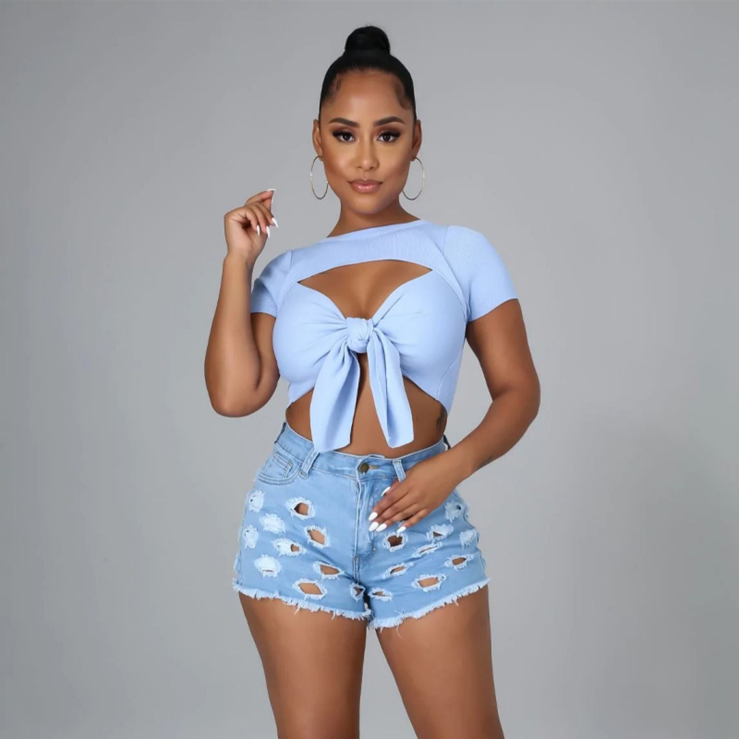 Dames Mid-rise Hoge Elasticiteit Hoge Kwaliteit Casual Shorts