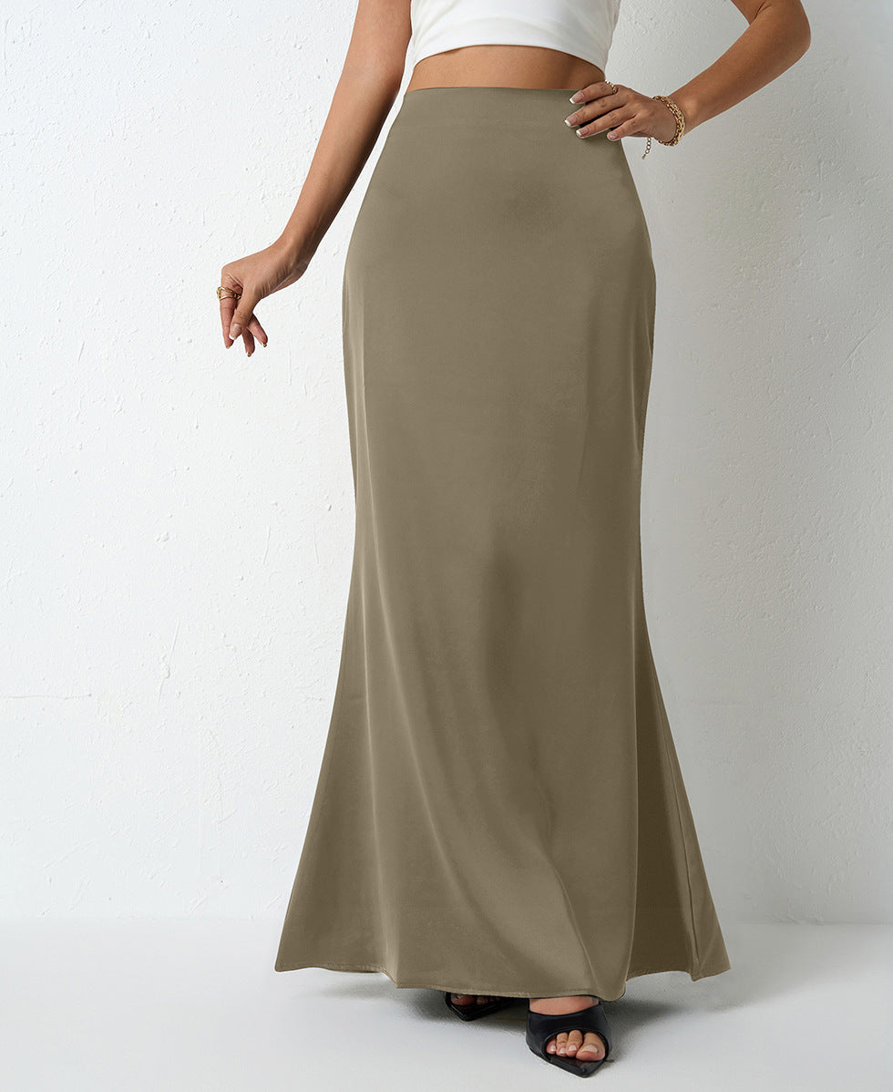 Elegante Satijnen Maxi Rok