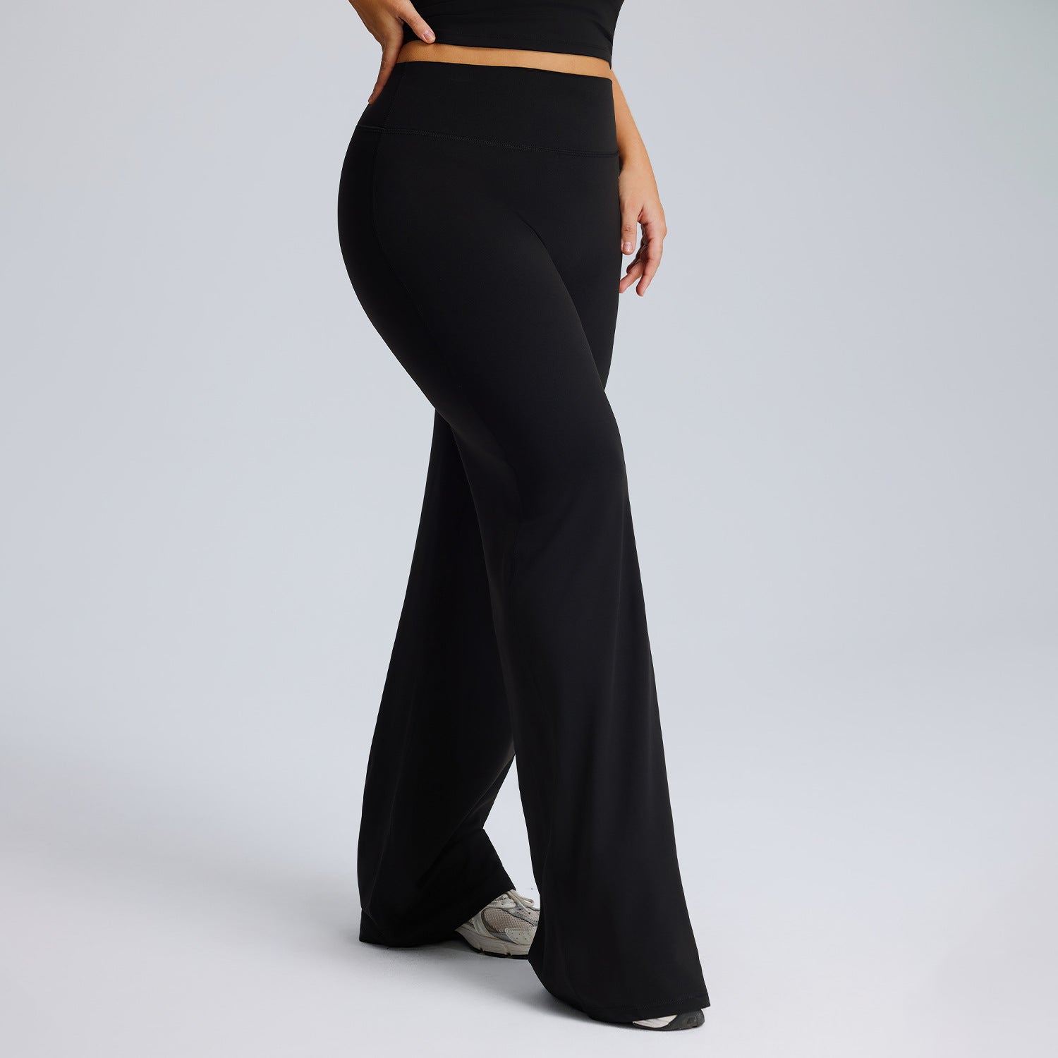 Plus-size yogabroek met rechte pijpen