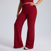 Plus-size yogabroek met rechte pijpen