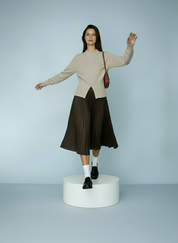 Zachte gebreide trui