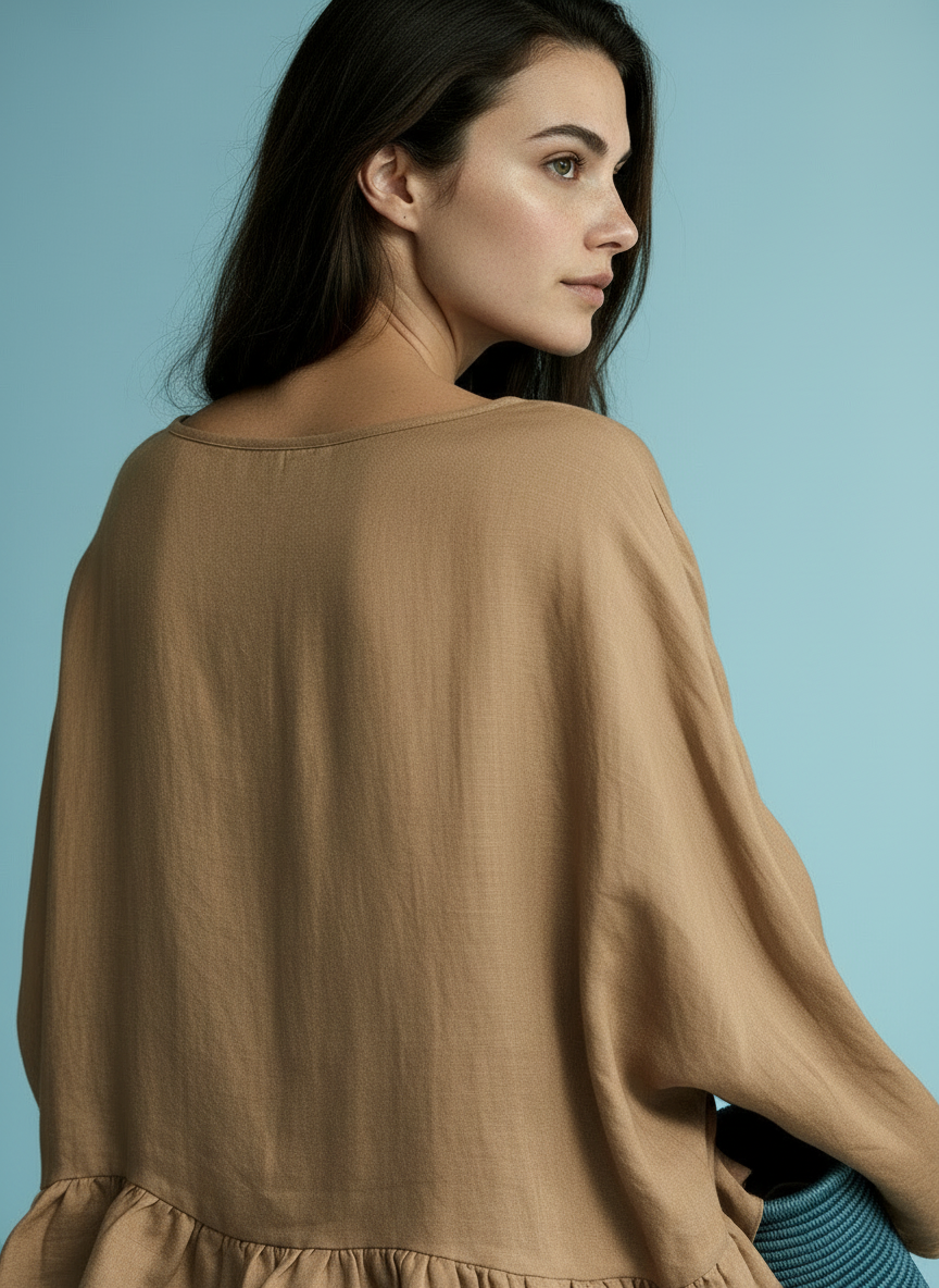 Minimalistische Blouse- en Maxi Rok Set voor Dames