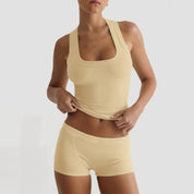 Atletische Yoga-Stijl Camisole En Zomer Shorts Set