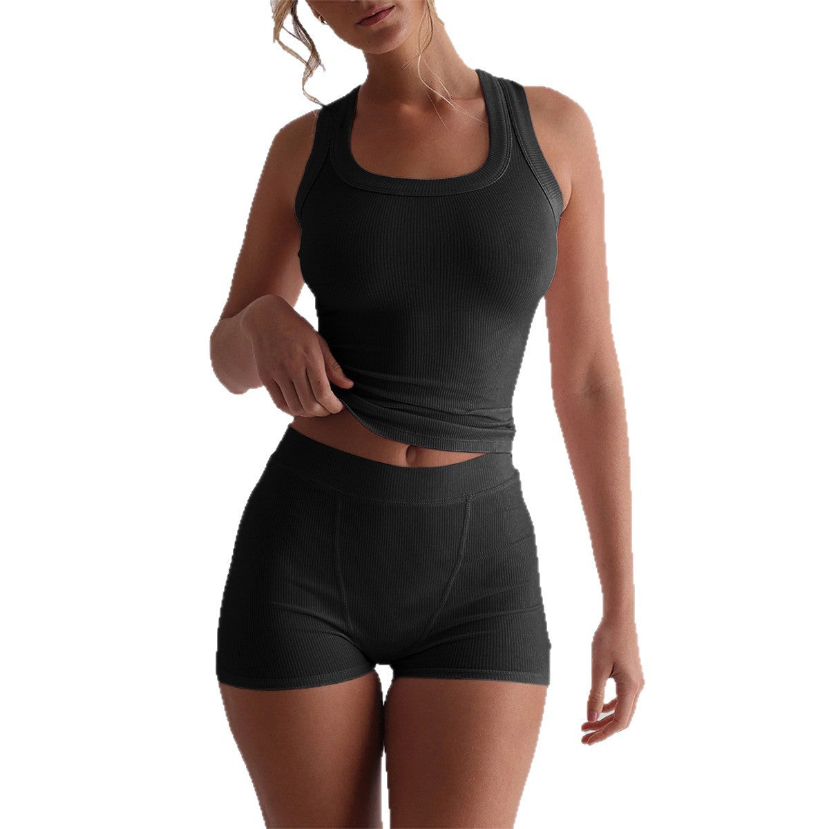 Atletische Yoga-Stijl Camisole En Zomer Shorts Set