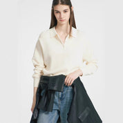 Dames effen kleur coltrui trui trui gebreide top