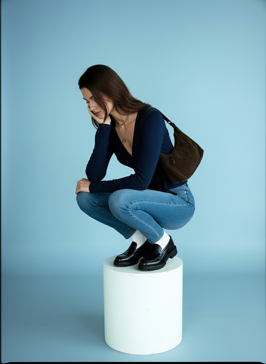 Wrap top met striksluiting