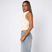 Chique sexy, nauwsluitende top zonder rug