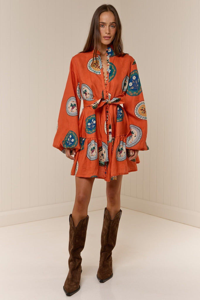 Casual en stijlvolle linnen overhemdvest met een verfijnde sfeer