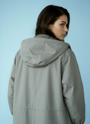 Dames Waterdichte Regen Trenchcoat met Capuchon – Tussenjas voor Lente en Herfst