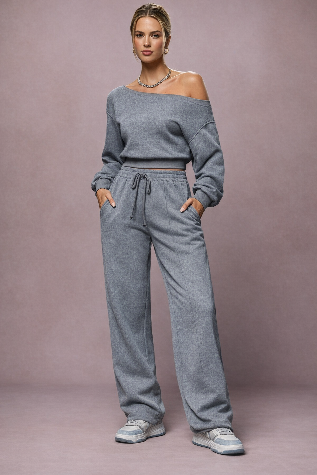 Tweedelige Comfy Set Dames - Trendy Top en Broek