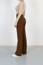 High-Waist Pantalon Met Rechte Pijpen