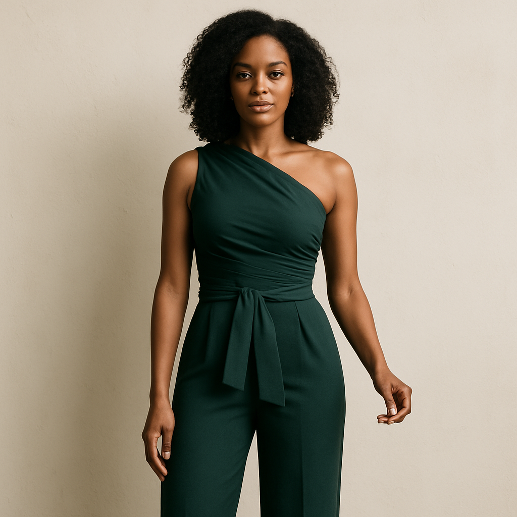 Dames Jumpsuit met Één Schouder