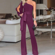 Elegante Dames Jumpsuit met Open Mouwen