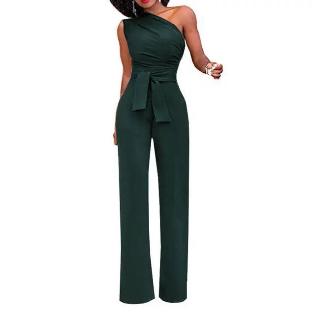 Dames Jumpsuit met Één Schouder